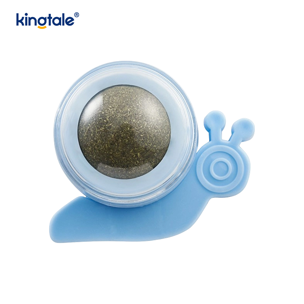 Slak Roterende Catnip Ball Kiezen Tanden Reinigen Treat Ball