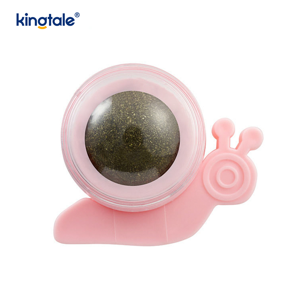 Slak Roterende Catnip Ball Kiezen Tanden Reinigen Treat Ball