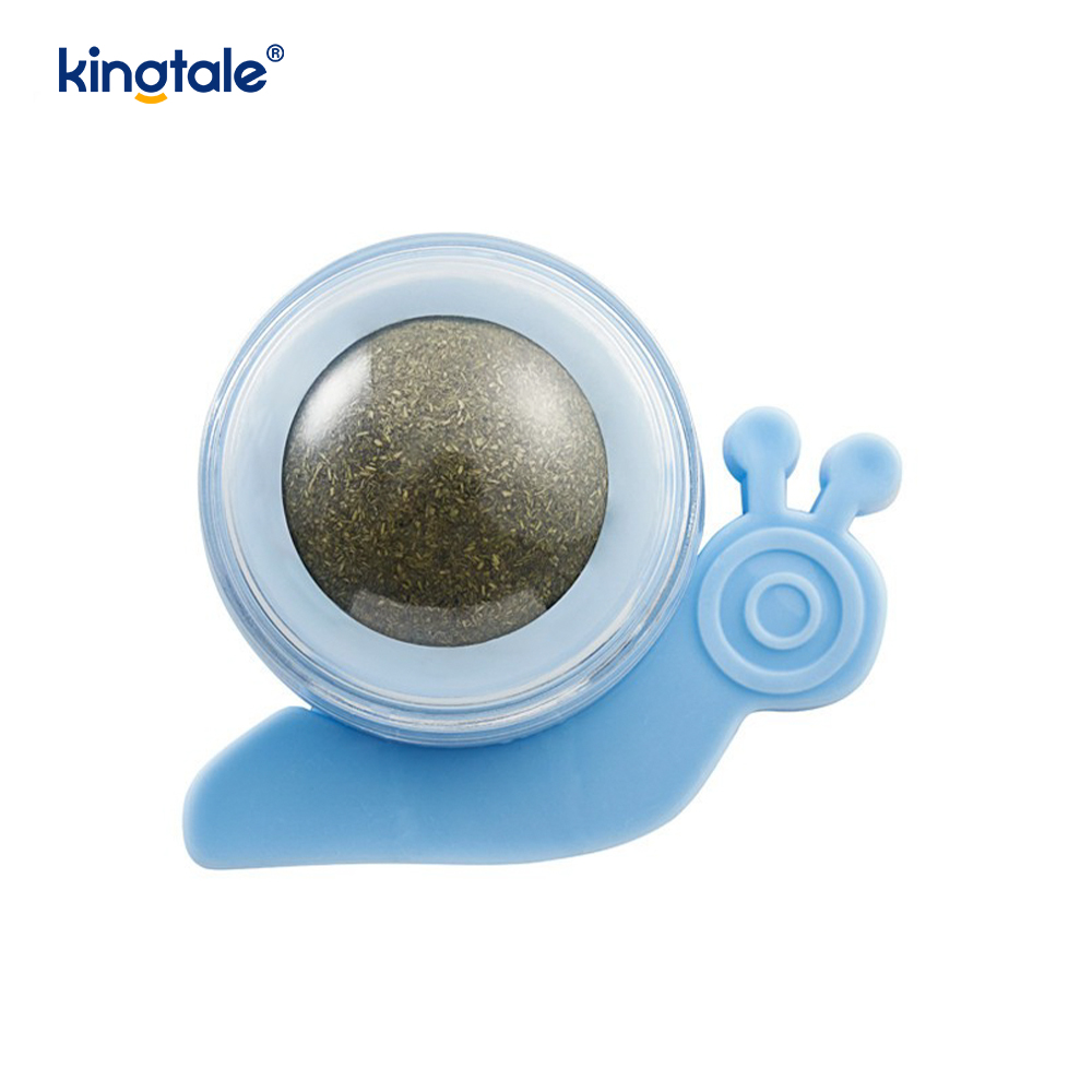 Slak Roterende Catnip Ball Kiezen Tanden Reinigen Treat Ball