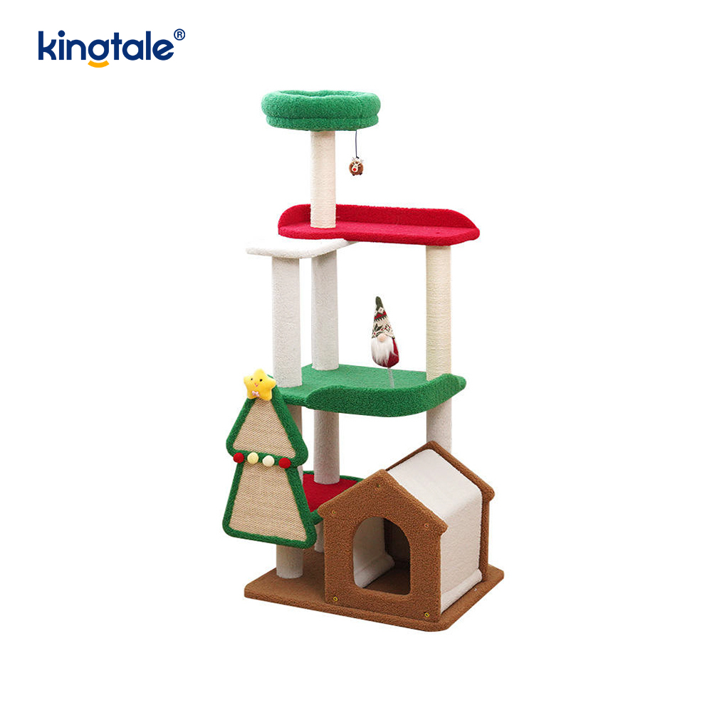 Kerstserie op maat duurzame kattenkrasplaar belegeringstorenappartement