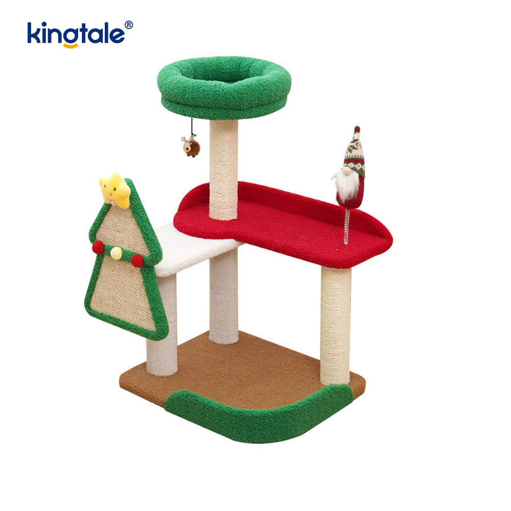 Kerstserie op maat duurzame kattenkrasplaar belegeringstorenappartement