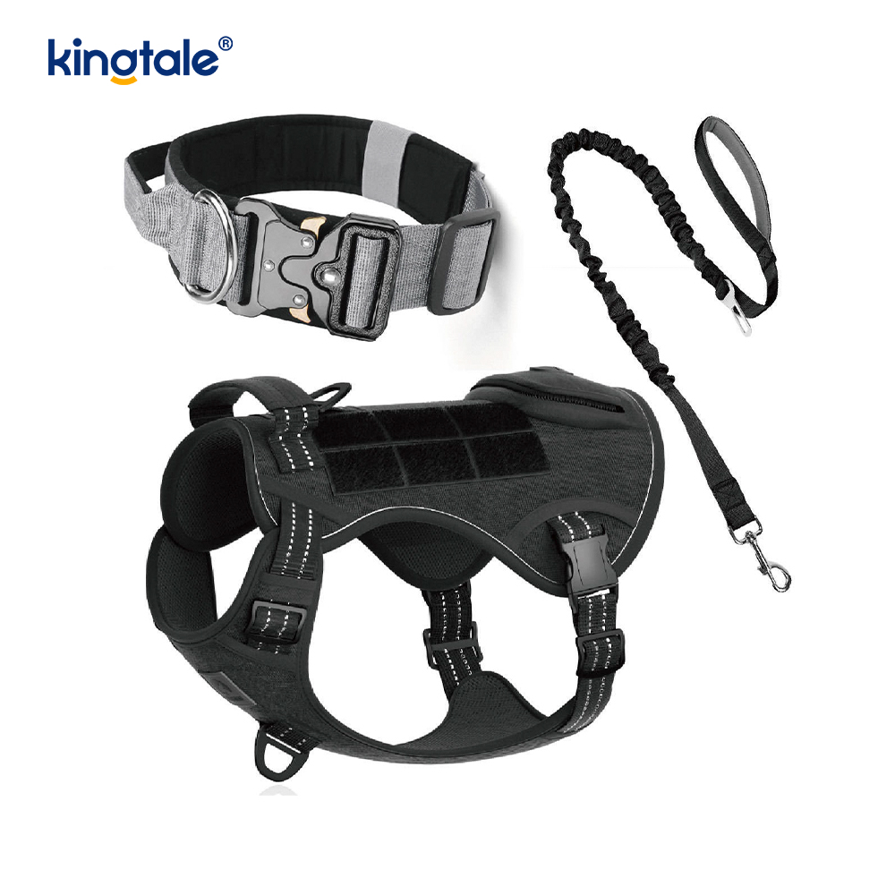 Training Nylon Geen trekhalsband Harnasset met bediening