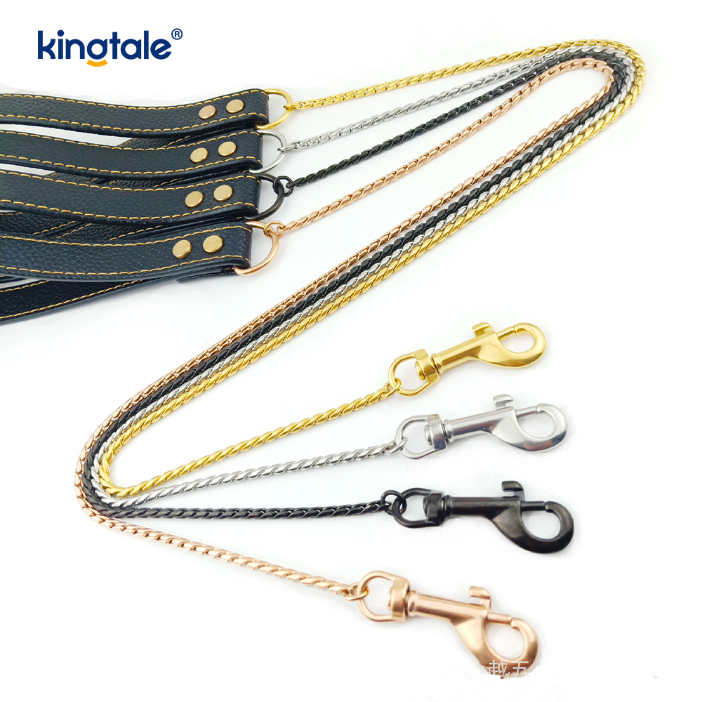Zware ketting hondenriem Metaal veelkleurige hondenloopketting