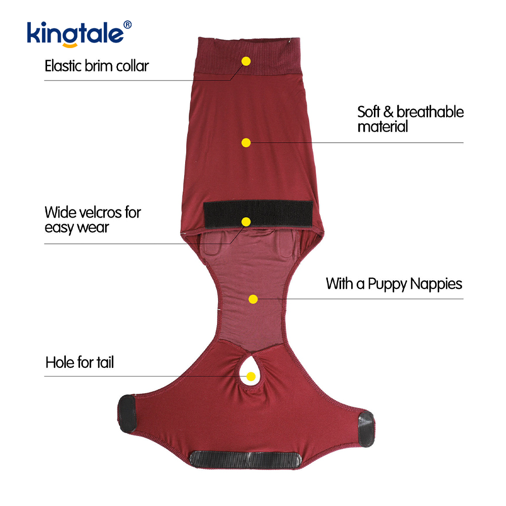 Herstelpak voor honden Buikwond Chirurgische kleding voor puppy's Postoperatief vest