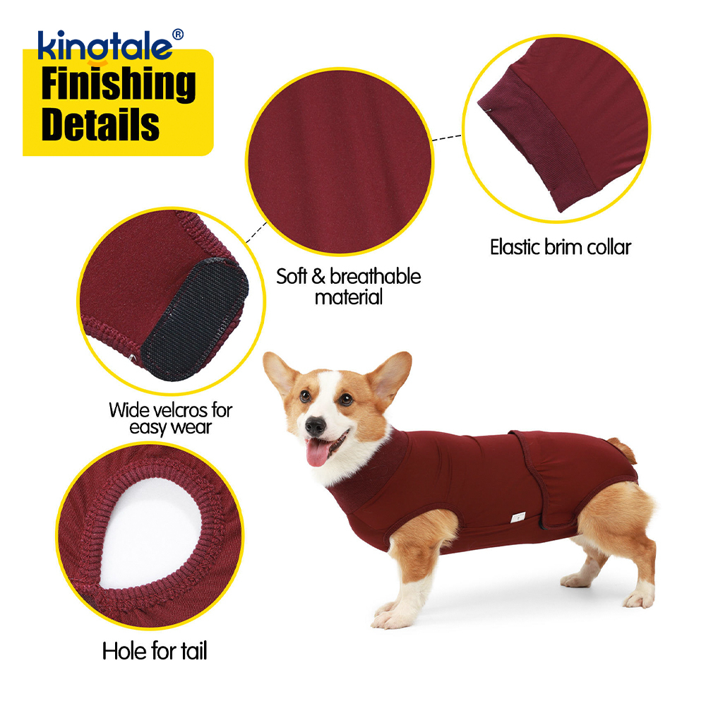 Herstelpak voor honden Buikwond Chirurgische kleding voor puppy's Postoperatief vest